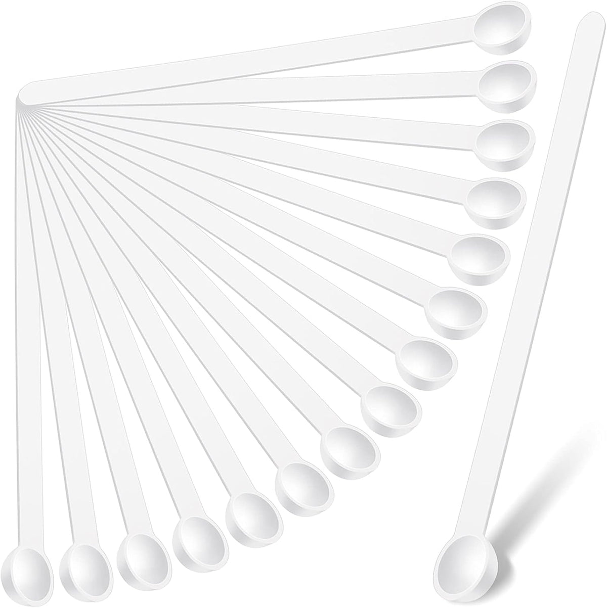 Honeydak 1/32 Teaspoon Micro Scoops 150 Milligram Mini Measuring Spoons Tiny Little Plastic Scoop