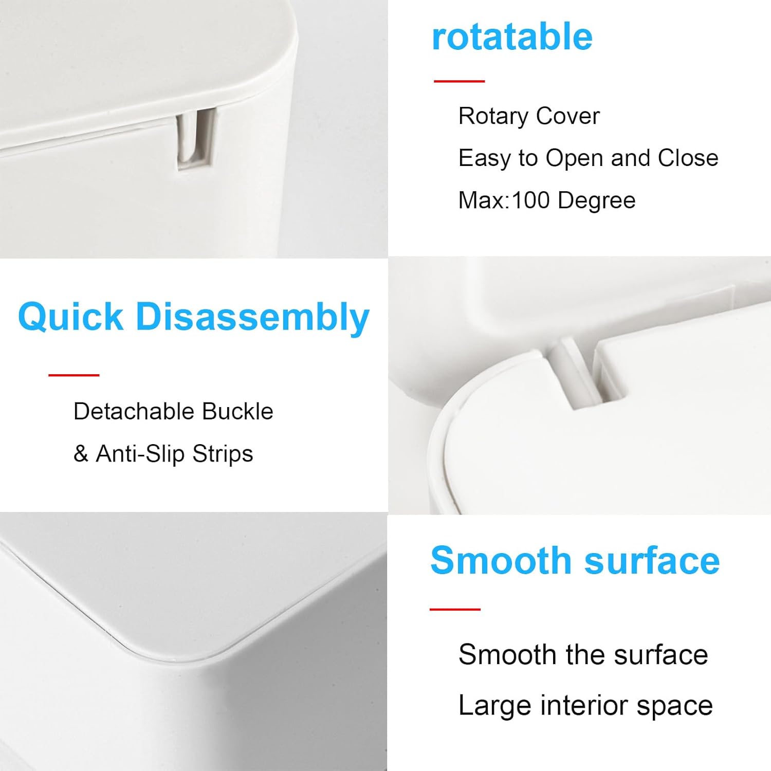 2Pcs Diaper Wipes Dispenser, Refillable Wipe Container, Wipe Container with Sealing Design Lid