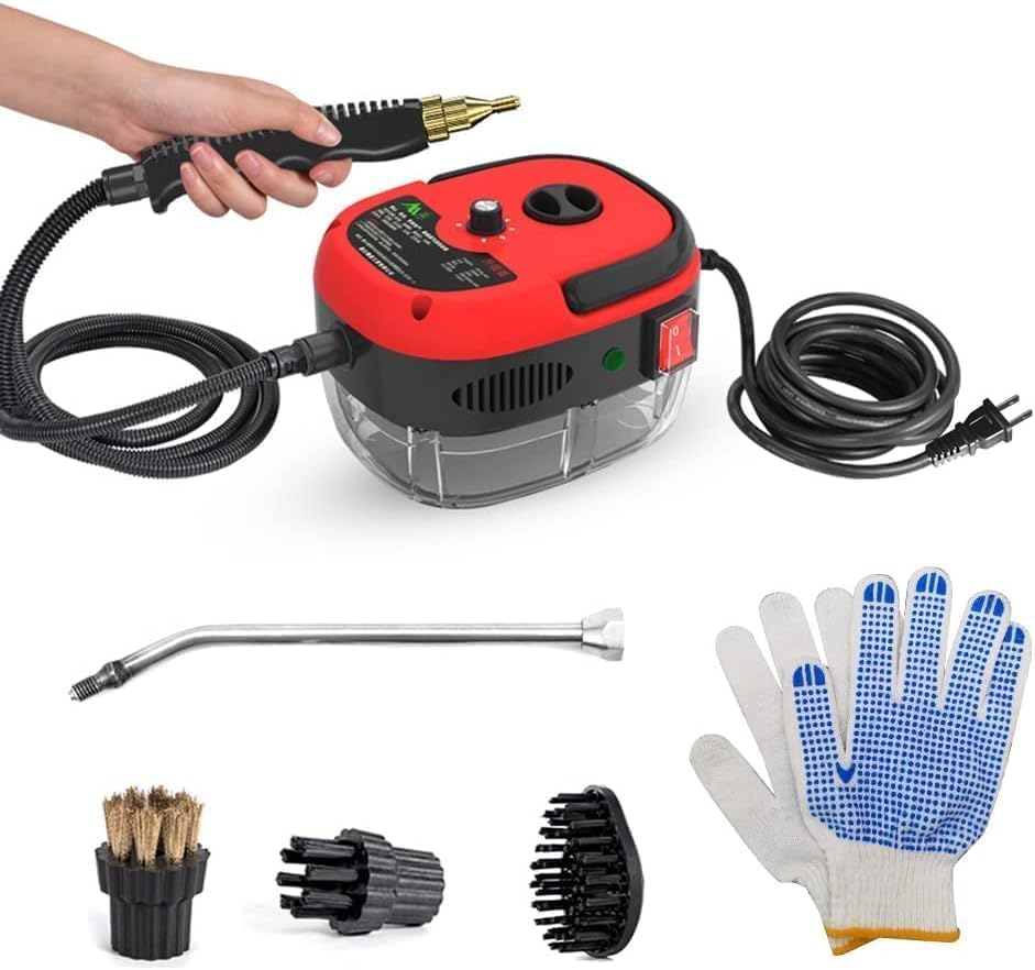 Decdeal Steam Cleaner - 2500W High Temperature Pressurized Handheld Steam Cleaning Machine with
