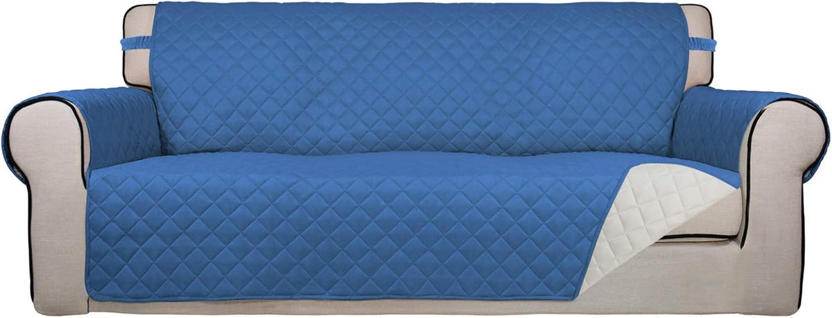 PureFit Reversible Quilted Sofa Cover, Water Resistant Slipcover Furniture Protector, Washable