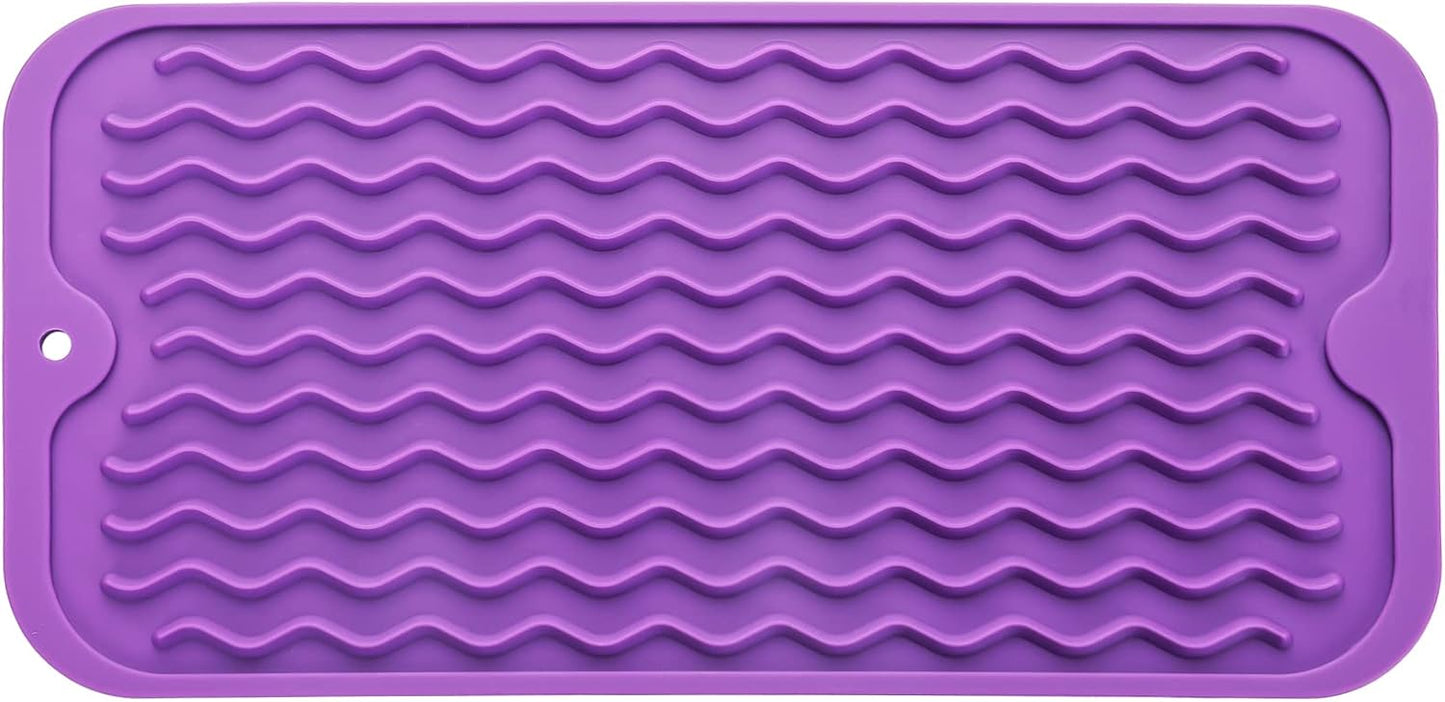 Silicone Dish Drying Mat for Multiple Usage,Easy clean,Eco-friendly,Heat-resistant Silicone Mat for