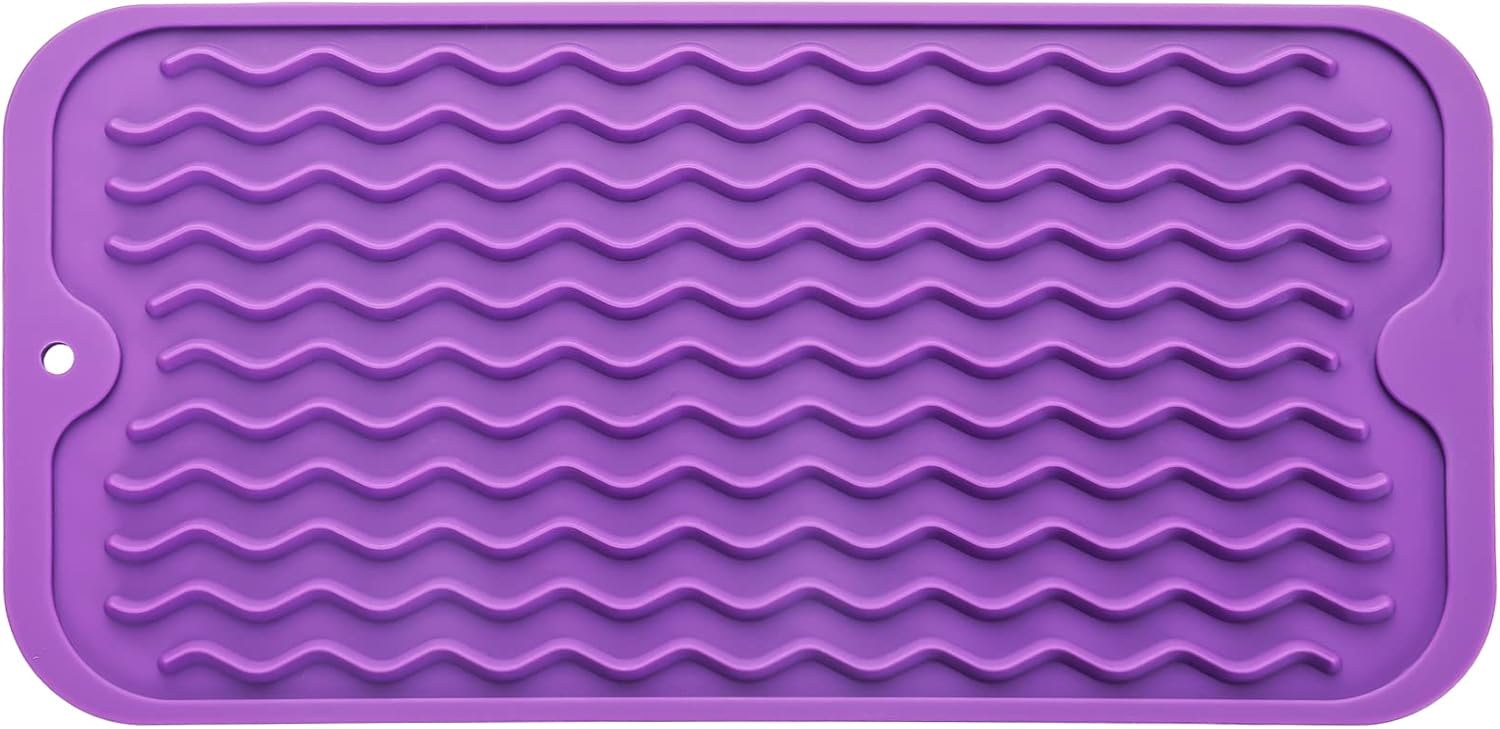 Silicone Dish Drying Mat for Multiple Usage,Easy clean,Eco-friendly,Heat-resistant Silicone Mat for