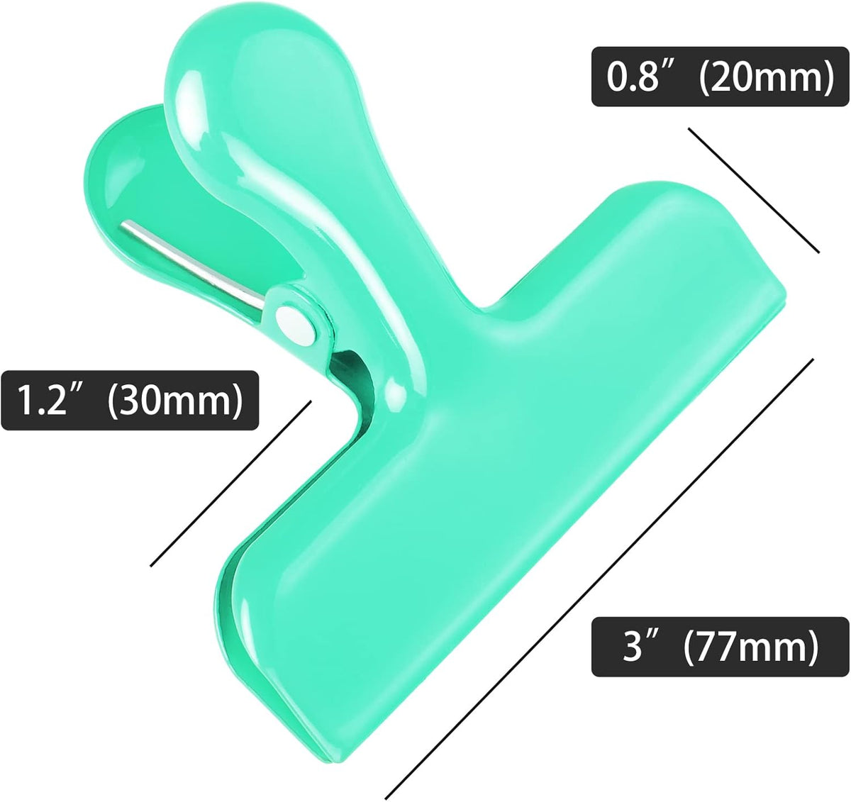 Bag Clips Heavy Duty Stainless Steel Chip Clips, Food Bags Clamp Great for Kitchen Office to Seal