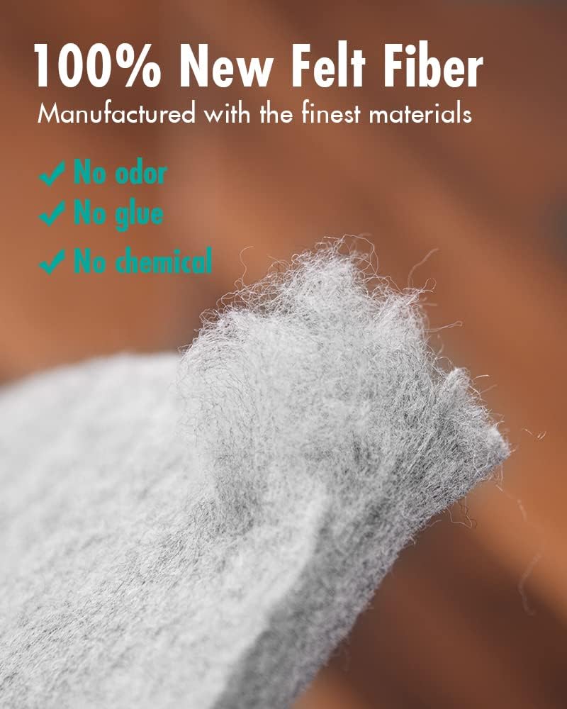 Non Slip Rug Pad Gripper - 7x9 Feet 1/8” Extra Thick Felt Under Rug for Area Rugs and Hardwood