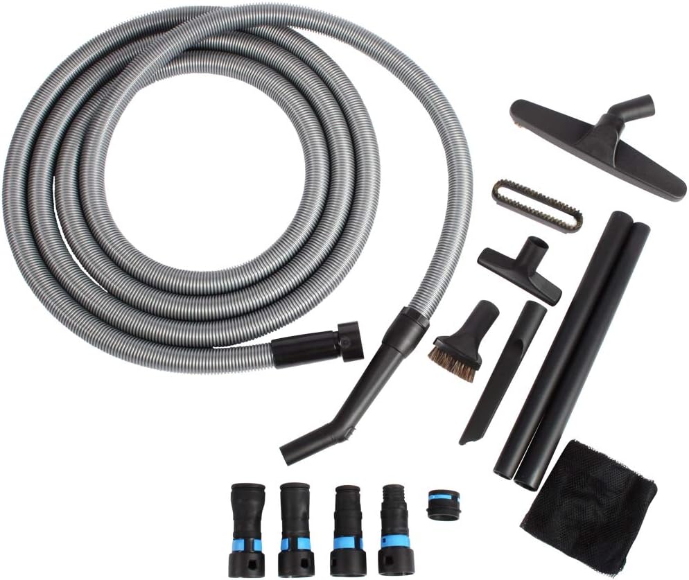 Cen-Tec Systems 95270 16 Ft. Home and Shop Vacuum Hose with Expanded Multi-Brand Power Tool Dust