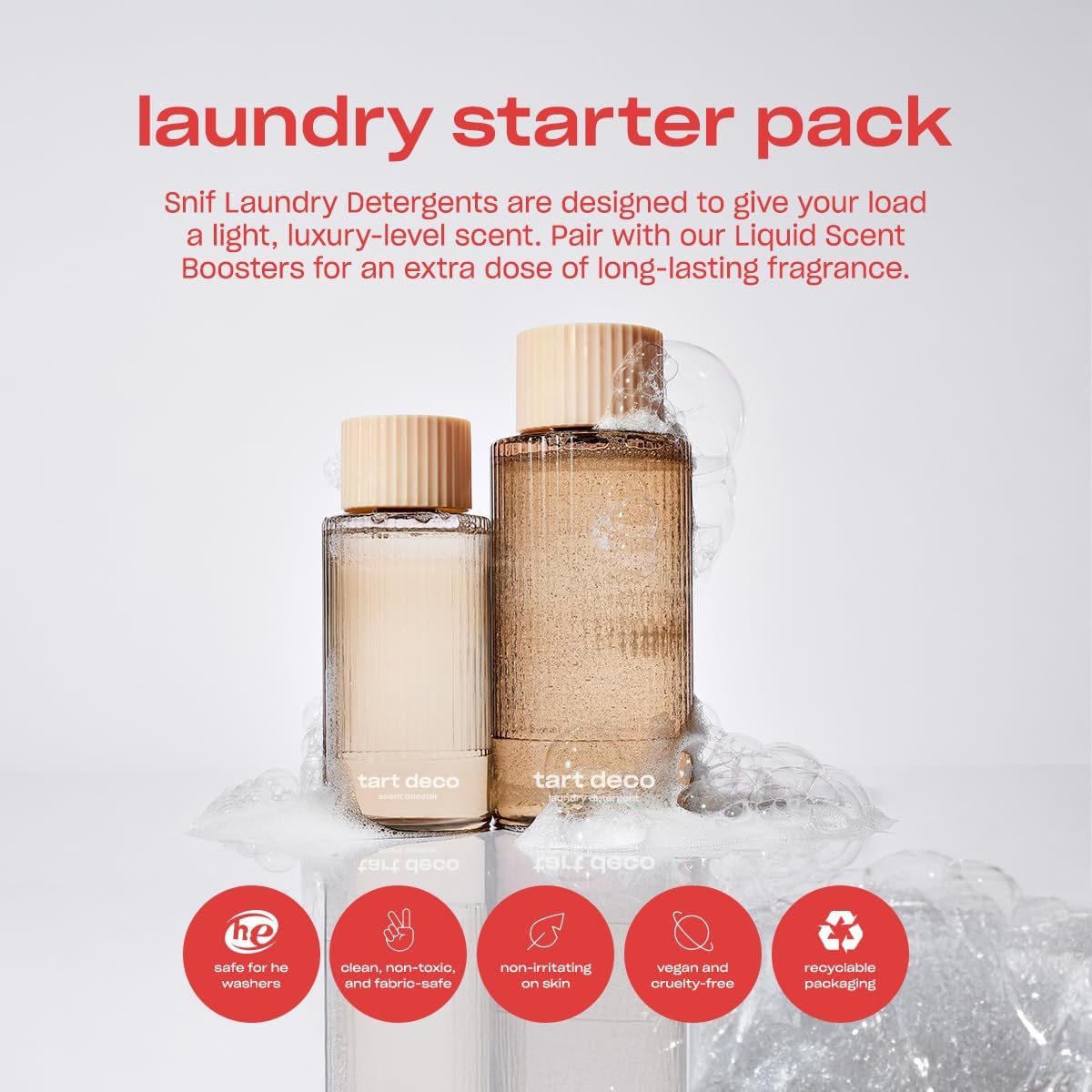 Snif Tart Deco Scent Booster, Juicy, Sophisticated Cherry Scent, 25 Loads, Non-Irritating to Skin