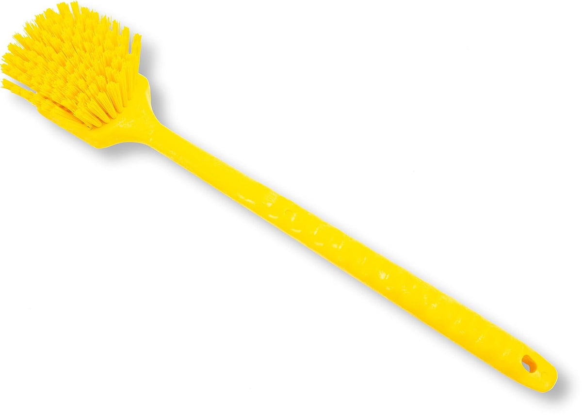SPARTA 40501EC04 Plastic Large Scrub Brush, Kitchen Brush, Utility Brush With Long Handle For
