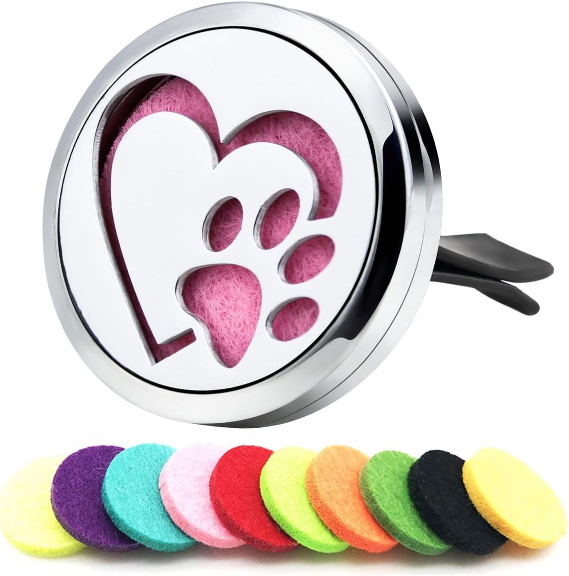 Love Dog Essential Oil Car Diffuser Vent Clips Air Freshener Car Accessories for Women Mother's