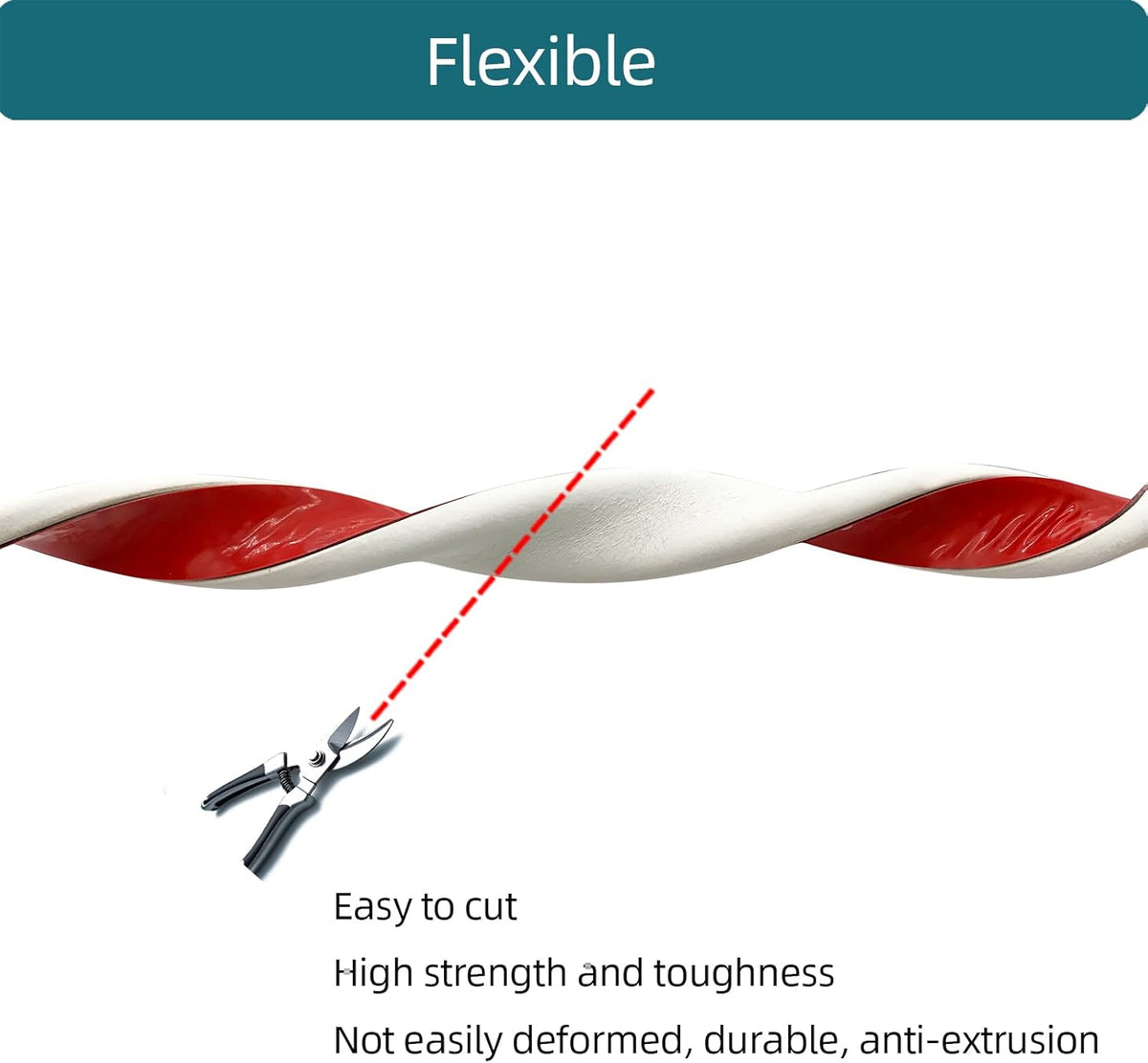 White Rubber Weather Stripping, Self-Adhesive D Shape Rubber Seal for Boat, Auto, RV, Marine