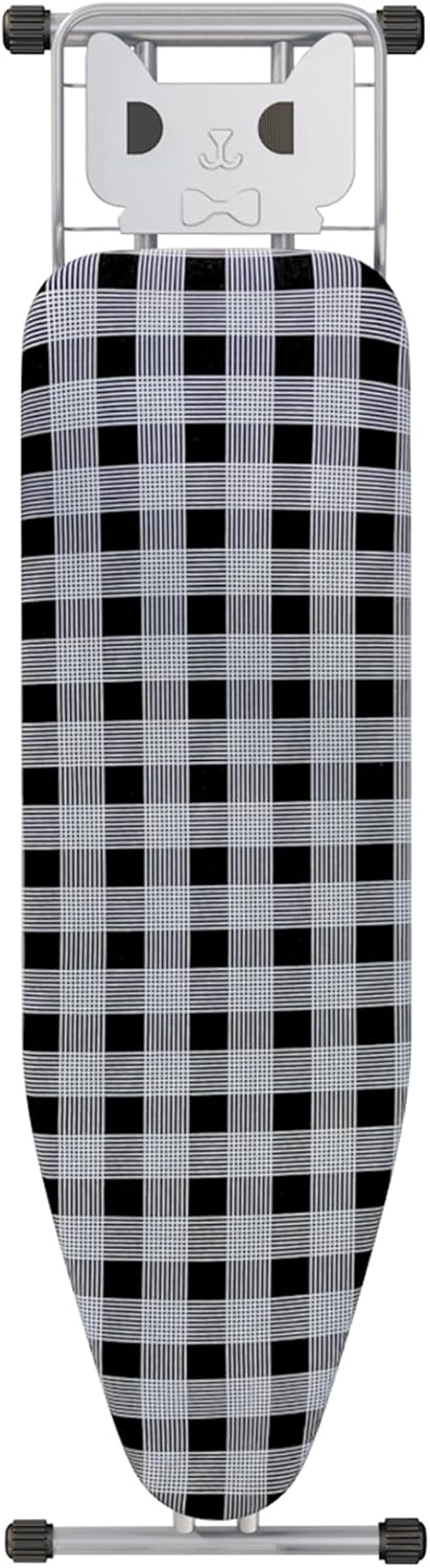 Ironing Board 13" X 43" W/Extra Thick Heavy Duty Padded Cover, Height Adjustable,Heat & Scorch