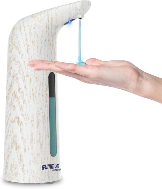 Automatic Soap Dispenser Touchless,400ML Hand & Dish Countertop Electric Liquid Dispenser with