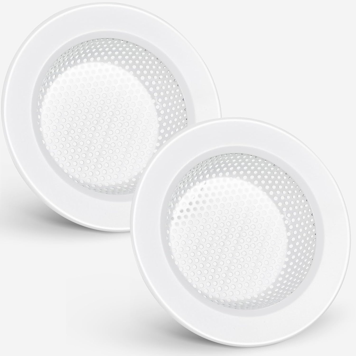 Retisee 2 Pcs Sink Strainer Stainless Steel Kitchen Sink Drain Strainer Basket Cover Mesh Hair Food