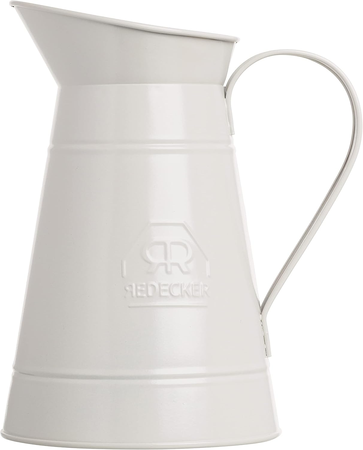 Redecker White Coated Metal Toilet Brush Set with High Grade Nylon Toilet Brush with Oiled