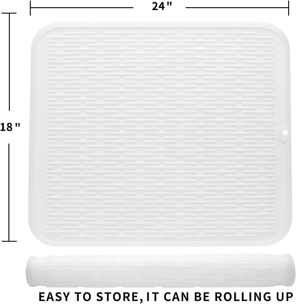 Silicone Dish Drying Mat for Multiple Usage,Easy clean,Eco-friendly,Heat-resistant Silicone Mat for
