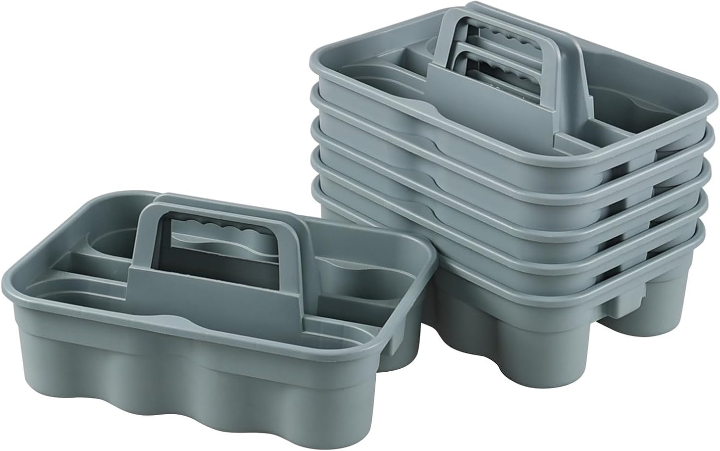 All-Purpose Cleaning Caddy, Cleaning Tool Organizer with Handle Portable Shower Caddy Basket, Grey