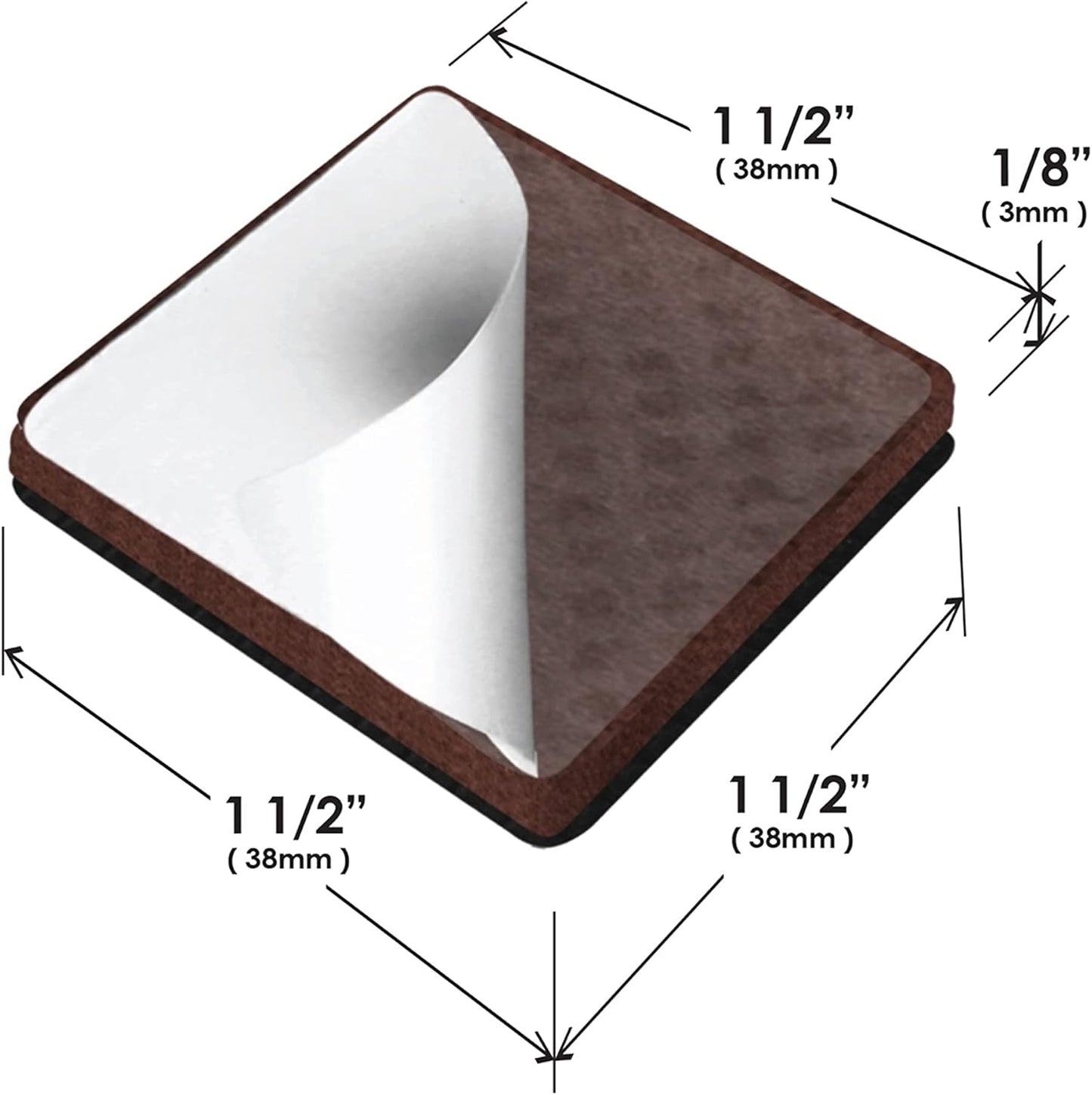 Slipstick GorillaPads CB150 Non Slip Furniture Pads/Rubber Grips (Set of 8) Self Adhesive Furniture