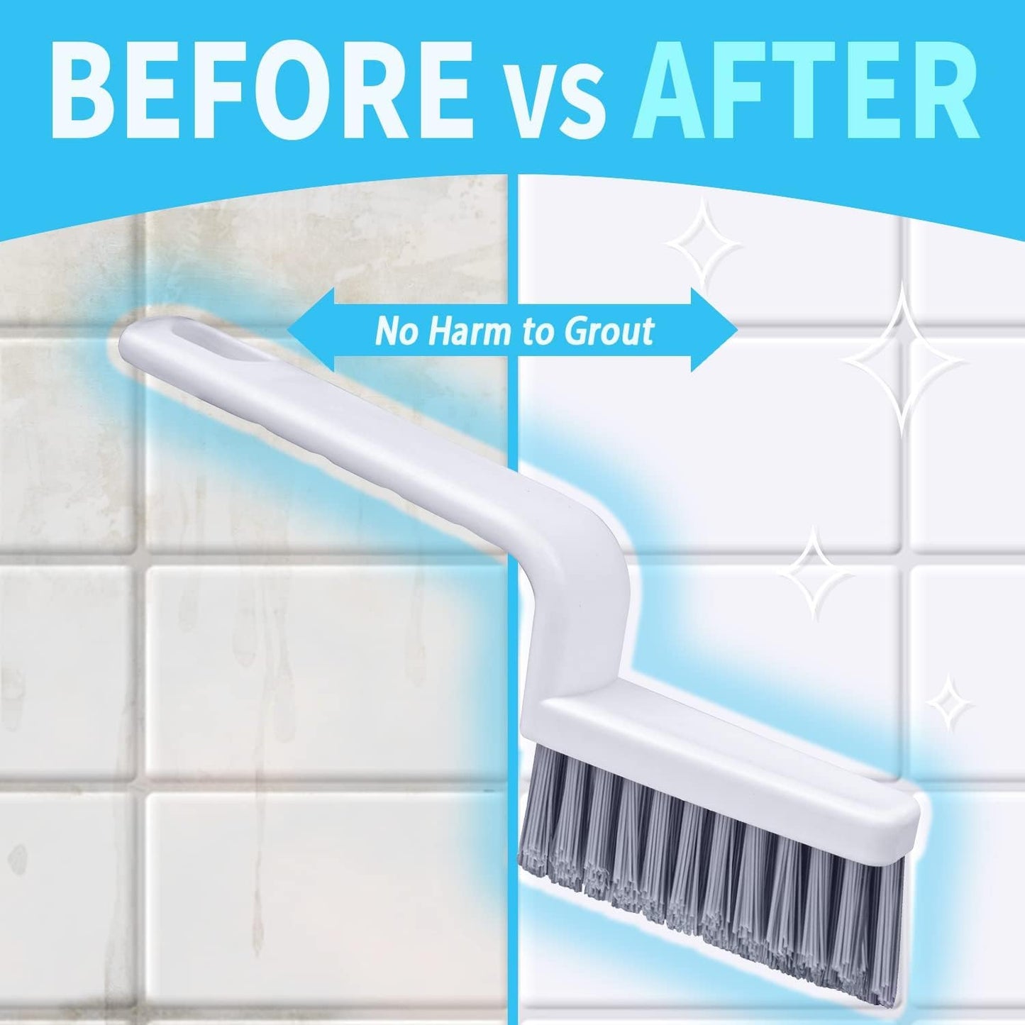 Lumkew Grout Brush Cleaning, 4 Pcs Grout Cleaner Scrubber for Tile Floors – view 6