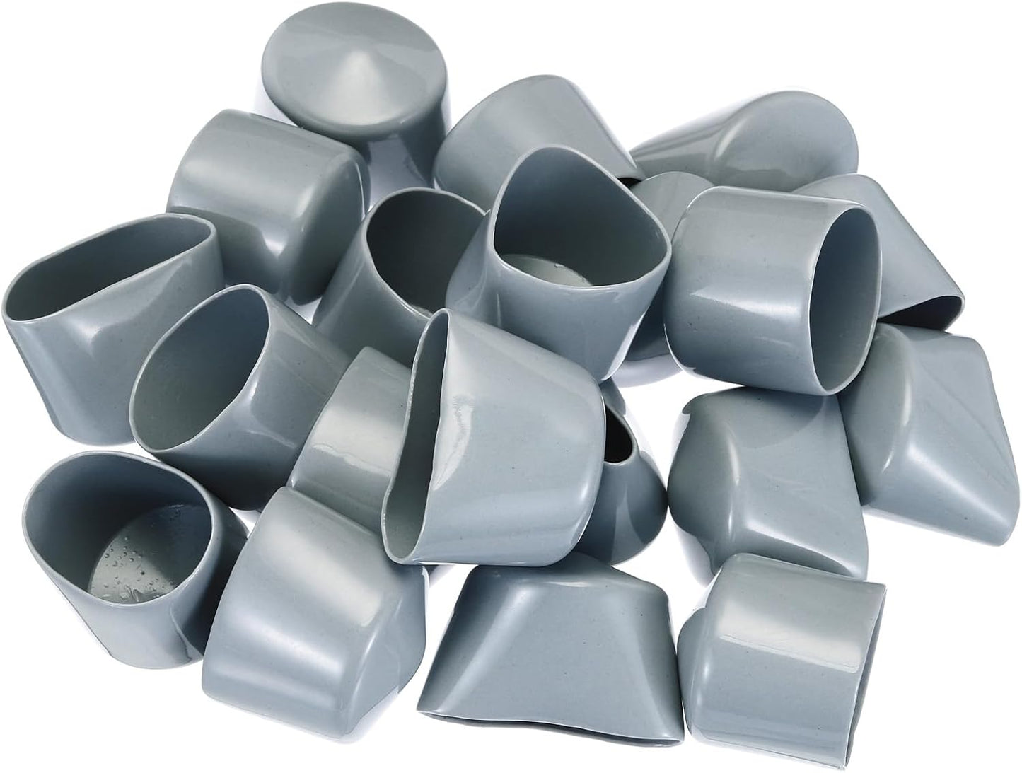 uxcell 20pcs Rubber End Caps 35mm ID Vinyl PVC Round Tube Bolt Cap Cover Screw Thread Protectors
