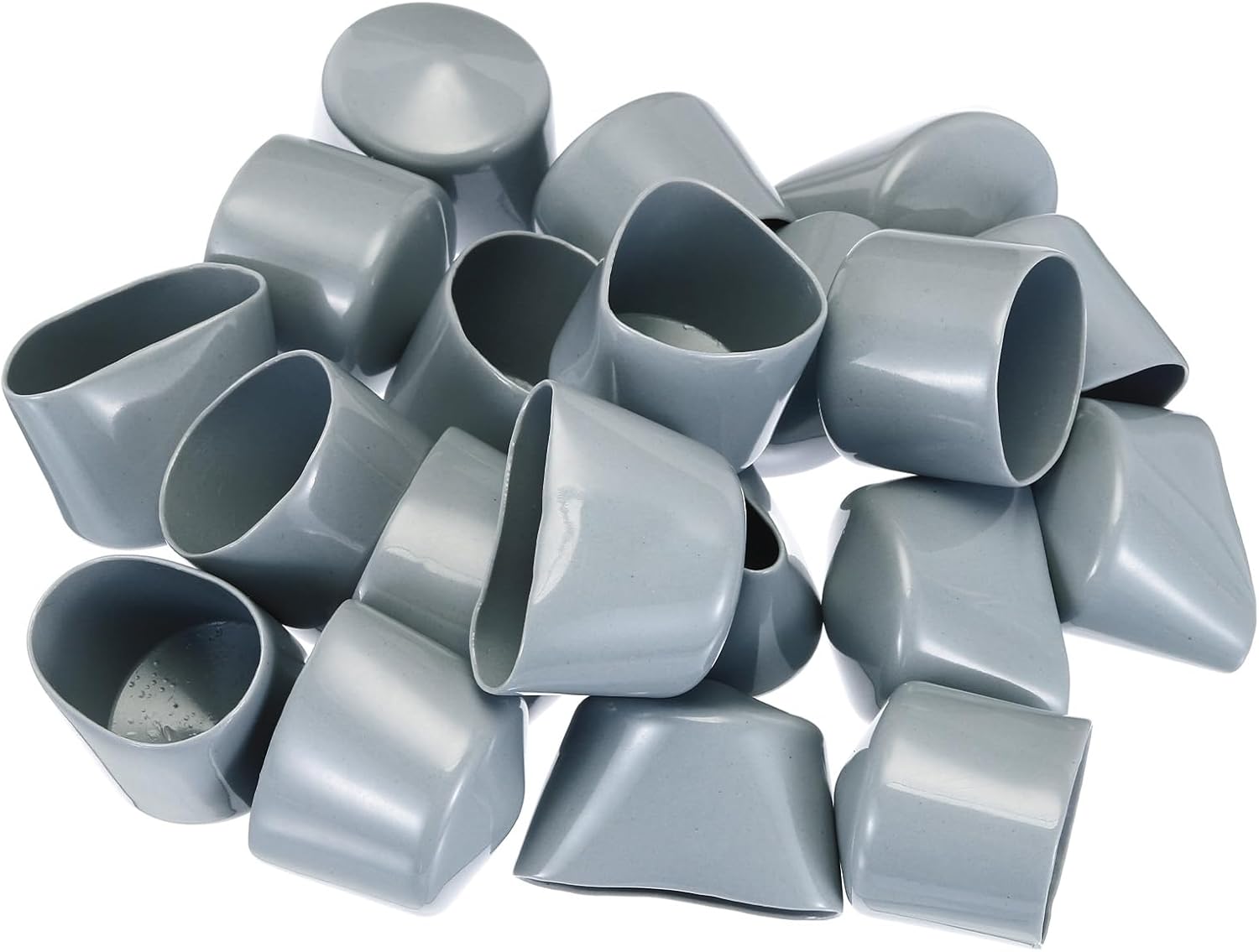 uxcell 20pcs Rubber End Caps 35mm ID Vinyl PVC Round Tube Bolt Cap Cover Screw Thread Protectors