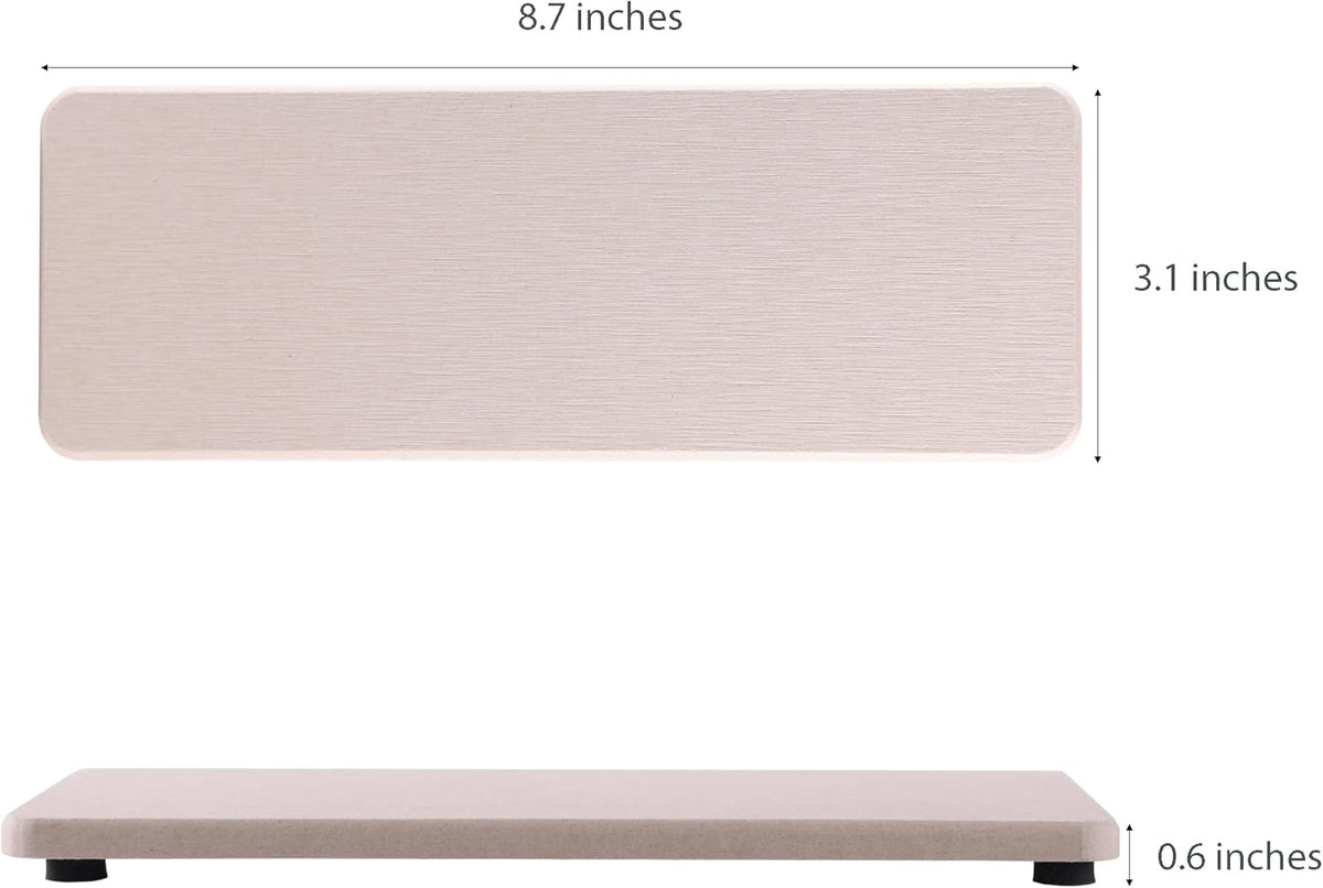 2 Pcs Water Absorbing Stone Trays, Kitchen/Bathroom Sink Soap Dish, Diatomite Tray Used for Hand