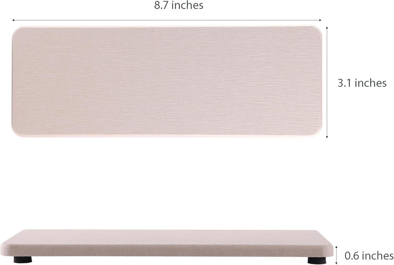 2 Pcs Water Absorbing Stone Trays, Kitchen/Bathroom Sink Soap Dish, Diatomite Tray Used for Hand