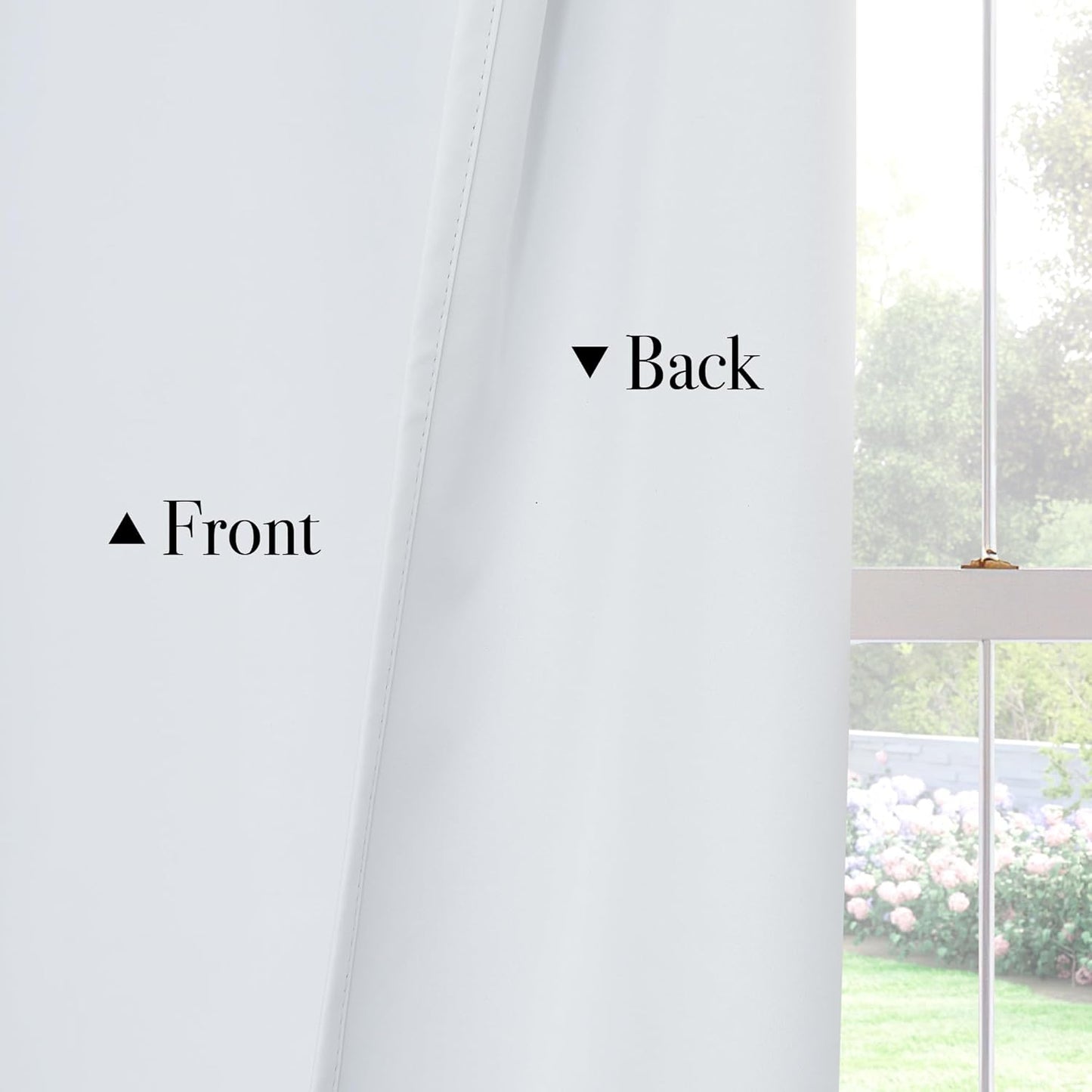 PONY DANCE White Total Blackout Curtains 84 inch Length 2 Panels Set, 100% Black Out Grommet