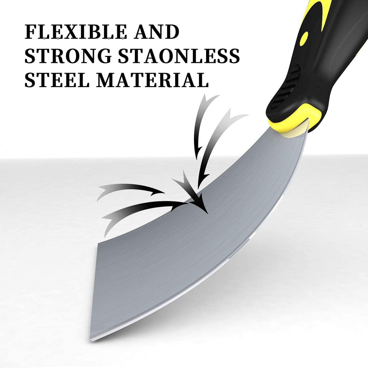 DEKEones Putty Knife Scrapers, Spackle Knife, Metal Scraper Tool for Drywall Finishing, Plaster