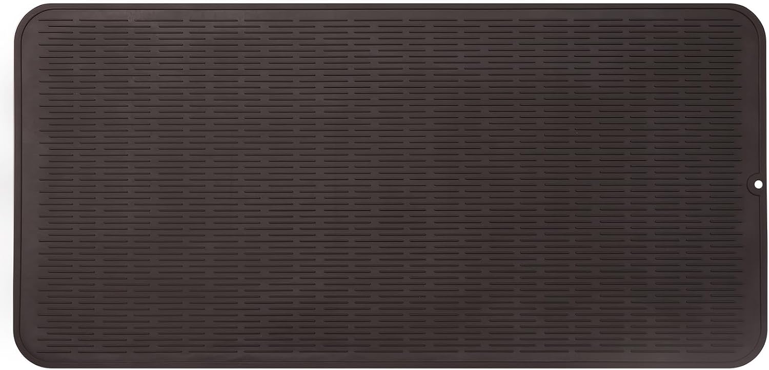 Silicone Dish Drying Mat for Multiple Usage,Easy clean,Eco-friendly,Heat-resistant Silicone Mat for