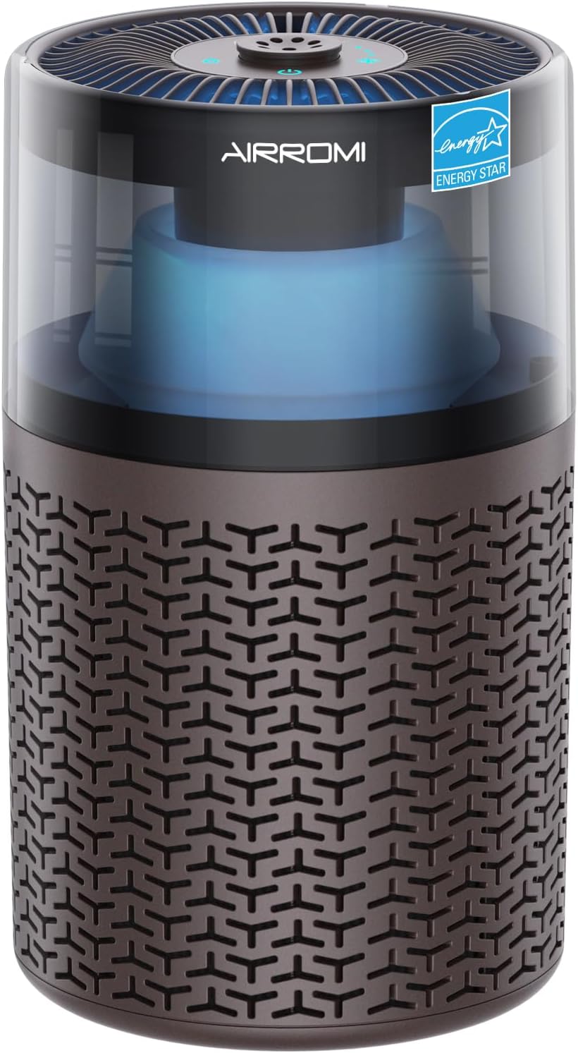 AIRROMI Air Purifiers for Bedroom Home,Up to 658 Ft²,Activated Carbon Filter Cleaner,With Fragrance