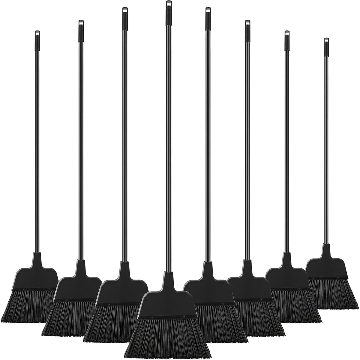8 Pcs Outdoor Broom for Floor Cleaning 54 Inch Commercial Heavy Duty Broom Long Handle Kitchen