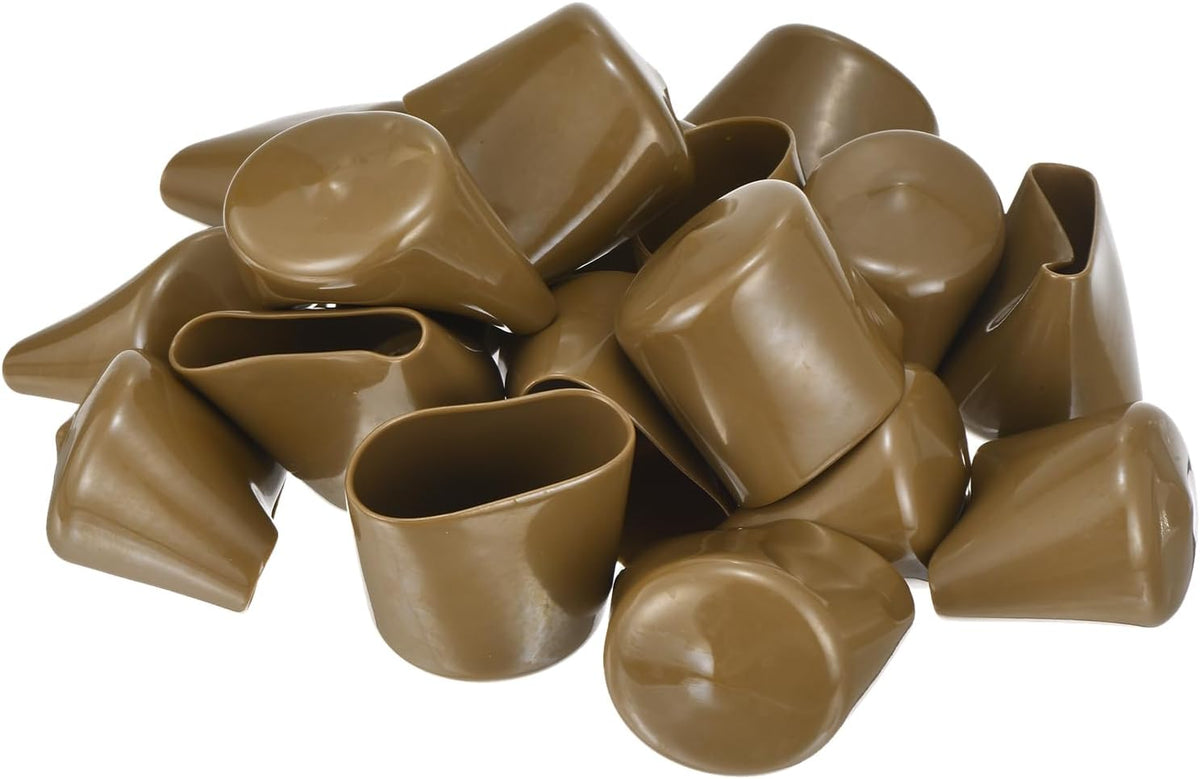uxcell 20pcs Rubber End Caps 42mm(1 5/8") ID Vinyl PVC Round Tube Bolt Cap Cover Screw Thread