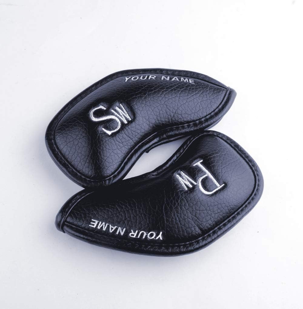 CRAFTSMAN GOLF 12pcs or 1pc Thick Synthetic Leather Golf Iron Head Covers Set Headcover Fit All