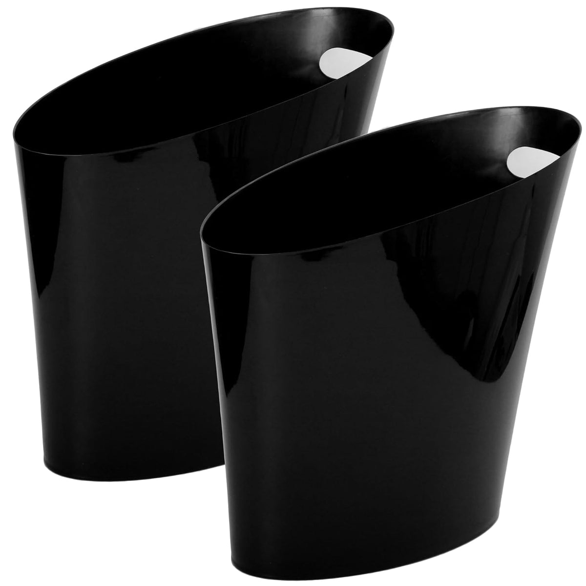 Youngever 2 Gallon Slim Trash Can, Plastic Garbage Container Bin, Small Trash Bin with Handles for