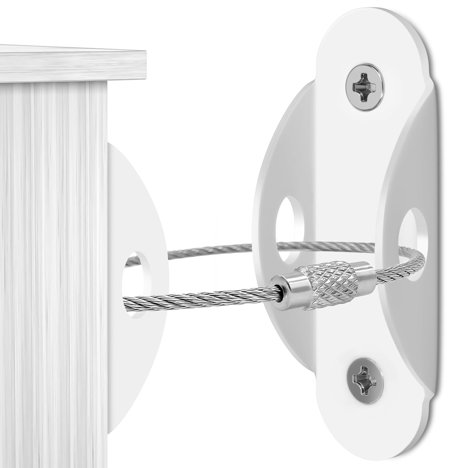 4our Kiddies 10 Pack Furniture Anchors for Baby Proofing, Anti Tip Furniture Wall Anchors, Secure