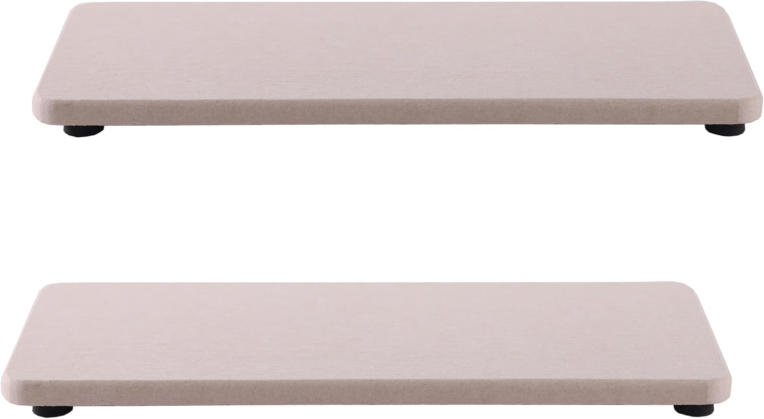 2 Pcs Water Absorbing Stone Trays, Kitchen/Bathroom Sink Soap Dish, Diatomite Tray Used for Hand