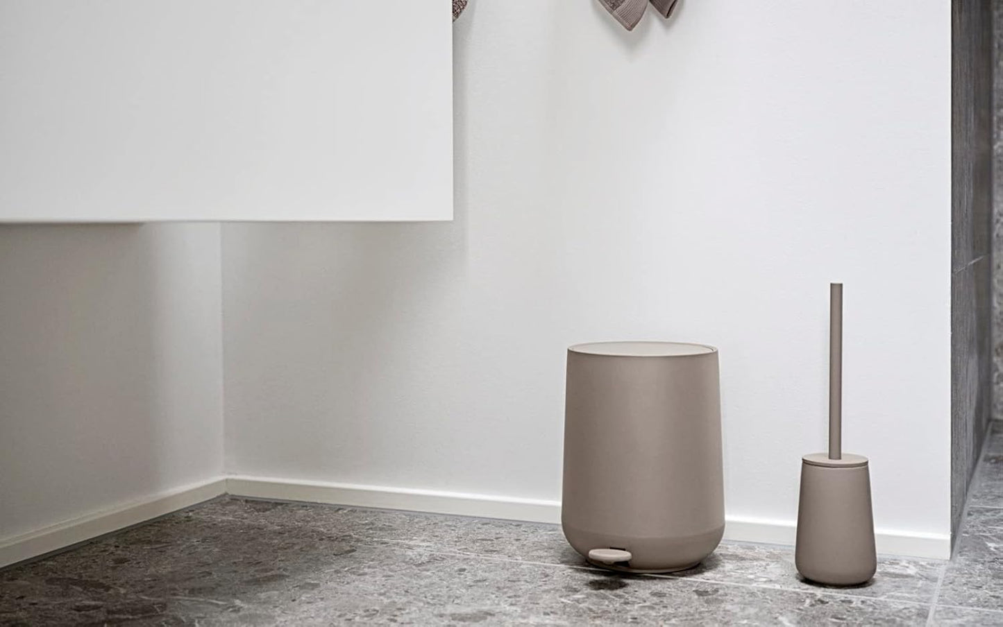 Zone Denmark Nova One Ceramic Toilet Brush | with Brush Holder Soft Touch | Enhance Your Bathroom
