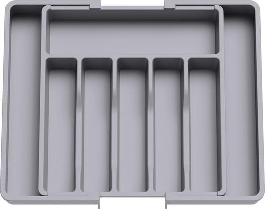 Lifewit Silverware Drawer Organizer, Expandable Utensil Tray for Kitchen, BPA Free Flatware and