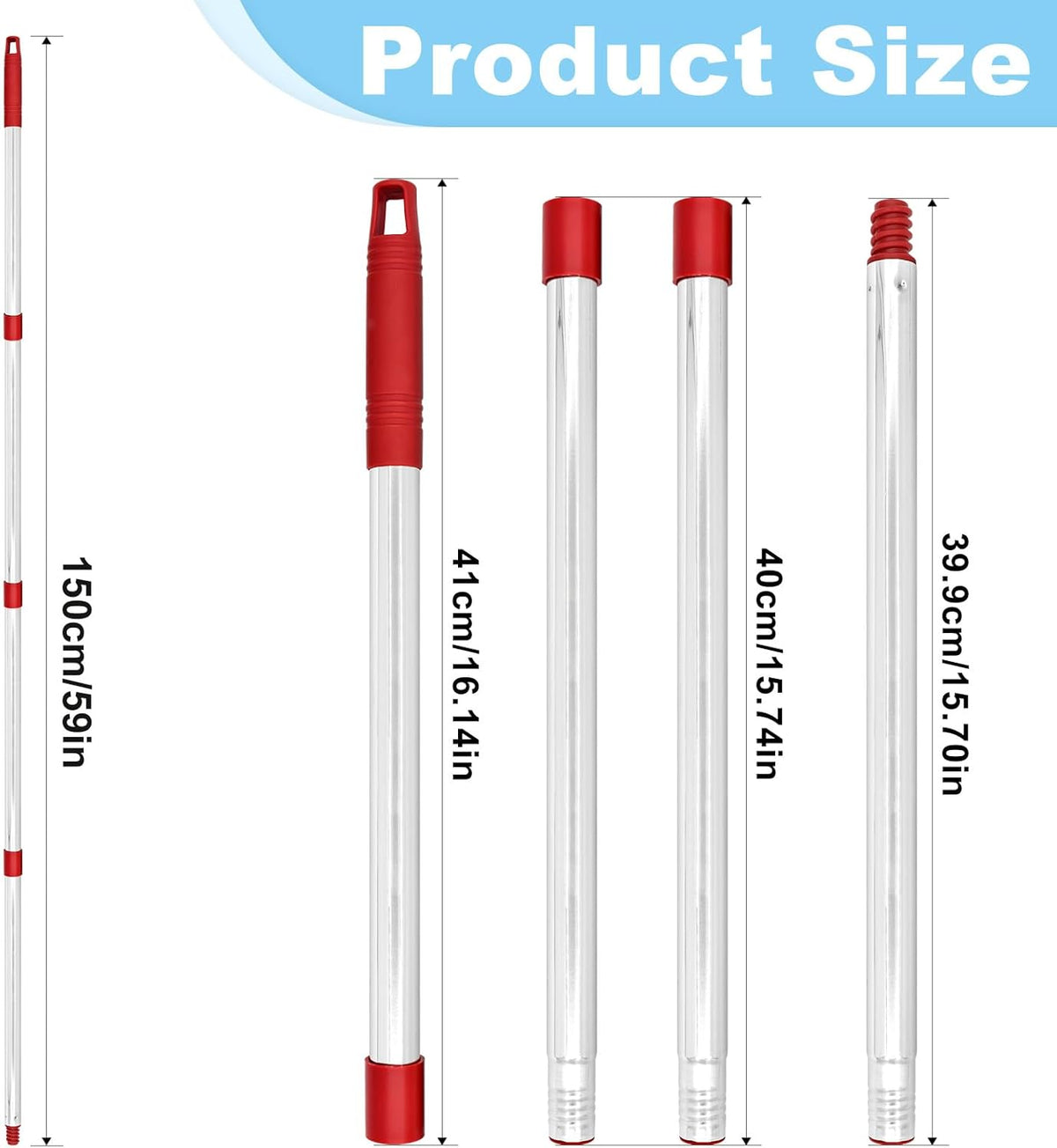 Mop Handle for Ocedar,Spin Mop Replacement Handle Compatible with O Cedar, American Threaded Joint