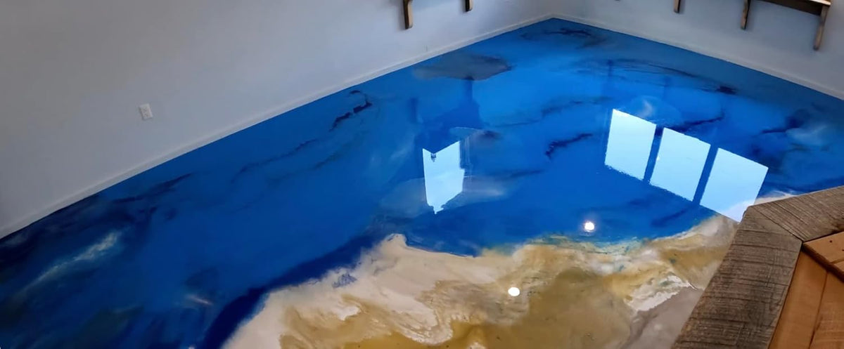 colored epoxies 15 Gallon Kit Resin and Hardener, 15 Gallon Black Epoxy