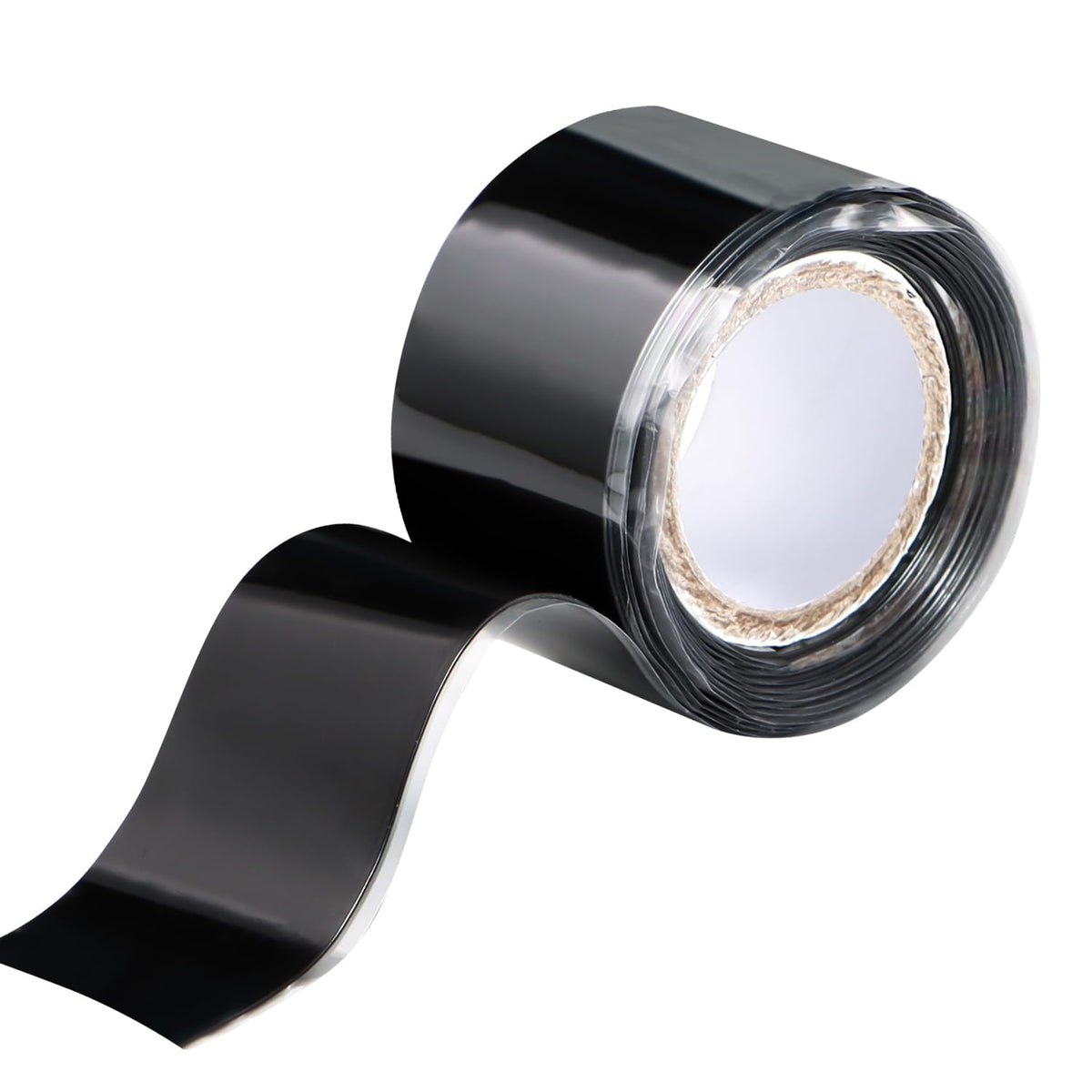 Self Fusing Silicone Tape 1 in x 5' Black Waterproof Rubber Leak Proof Sealing Silicone Rubber