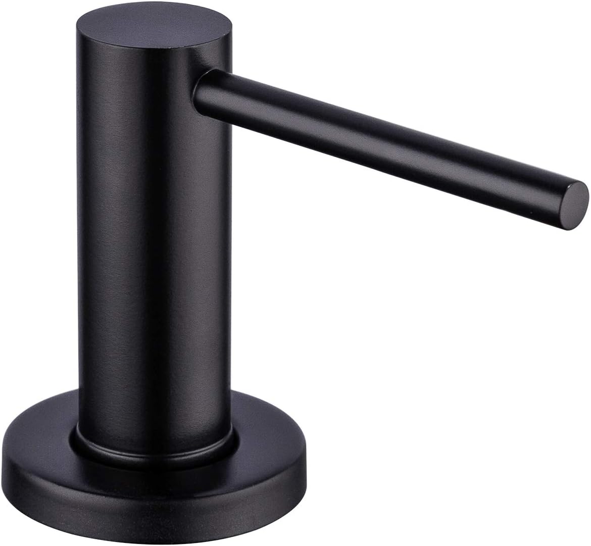 Matte Black Kitchen Sink Soap Dispenser GAPPO Countertop Pump Hand Lotion Built in Bottle Upgrade
