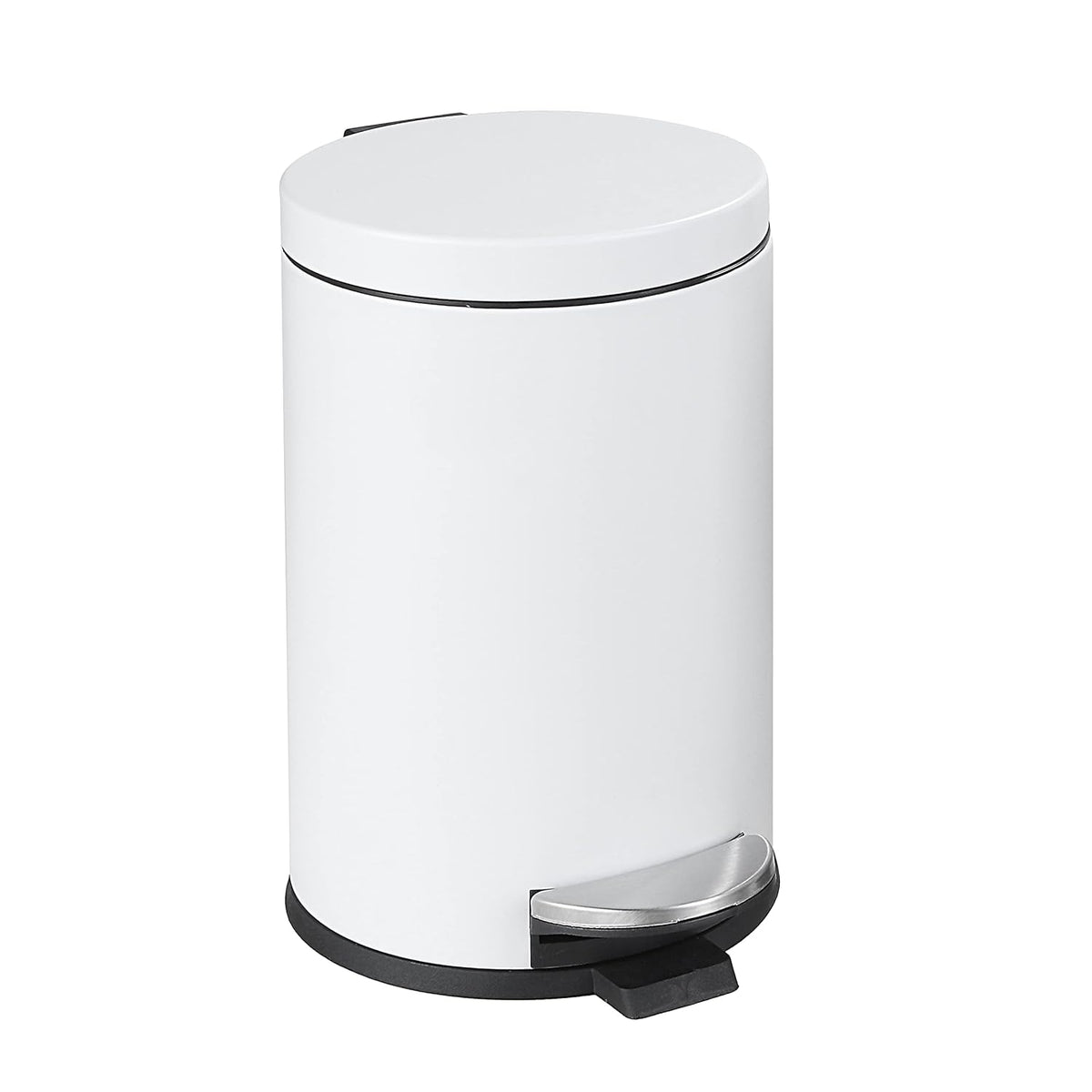 SunnyPoint 4.5 Liter(1.2 Gallon) Small Round Trash Can with Plastic Inner Bucket; Bathroom, Office