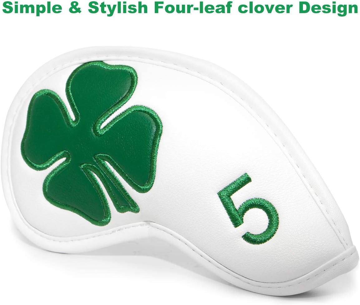 Golf Iron Covers Golf Iron Head Covers Leather Golf Iron Covers for Golf Clubs 10pcs Golf Iron