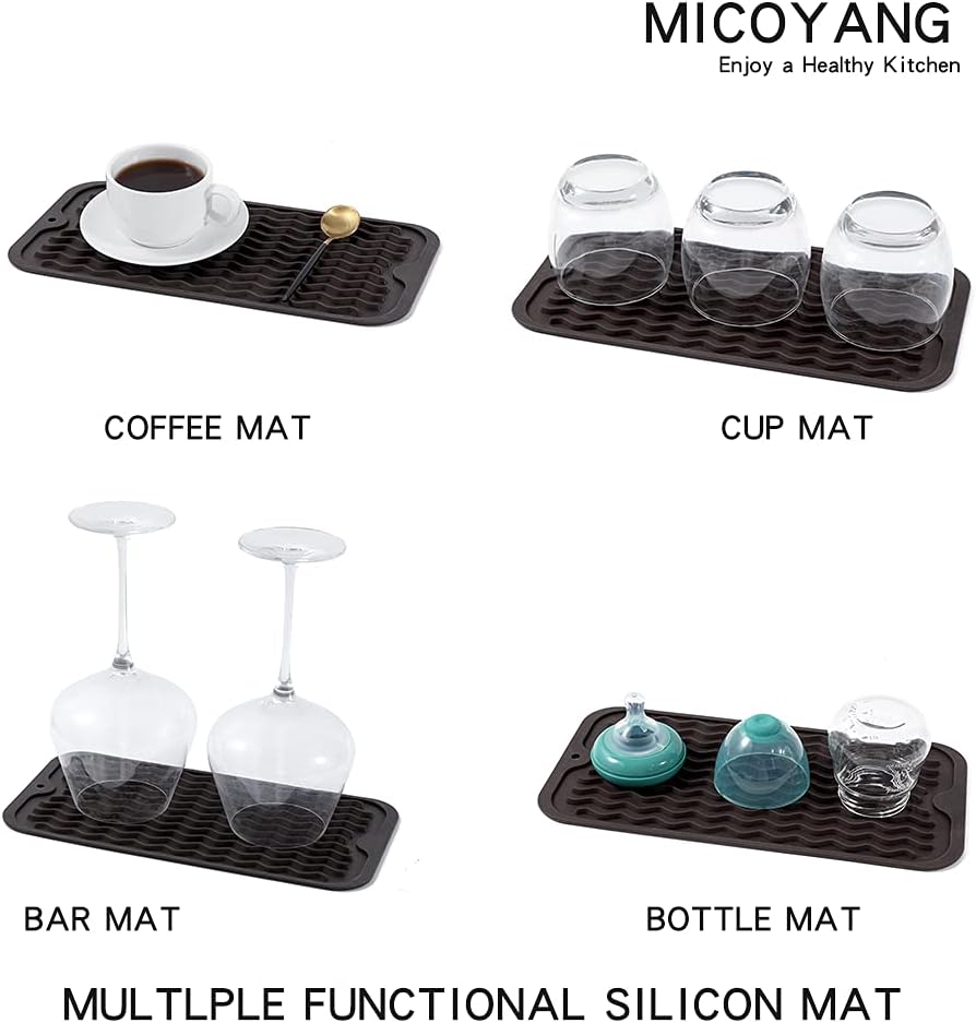 Silicone Dish Drying Mat for Multiple Usage,Easy clean,Eco-friendly,Heat-resistant Silicone Mat for