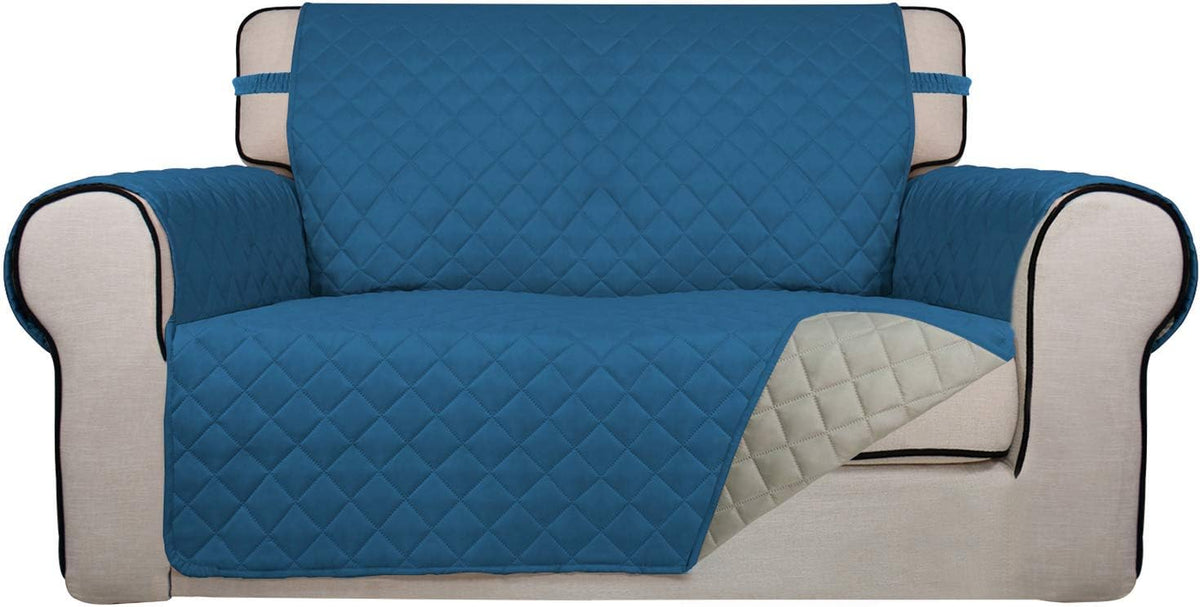 PureFit Reversible Quilted Sofa Cover, Water Resistant Medium Slipcover Furniture Protector