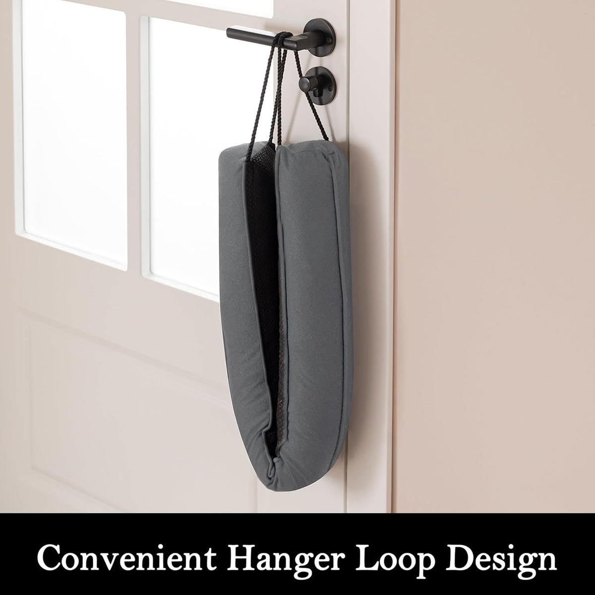 Sunolga 12" Door Draft Stopper Blocks Hot and Cold Air with Removable Washable Cover for Gaps Up to