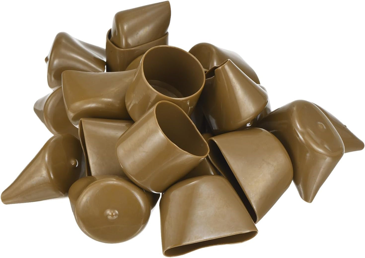 uxcell 20pcs Rubber End Caps 46mm ID Vinyl PVC Round Tube Bolt Cap Cover Screw Thread Protectors