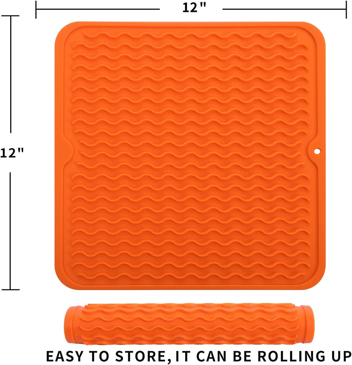 Silicone Dish Drying Mat for Multiple Usage,Easy clean,Eco-friendly,Heat-resistant Silicone Mat for
