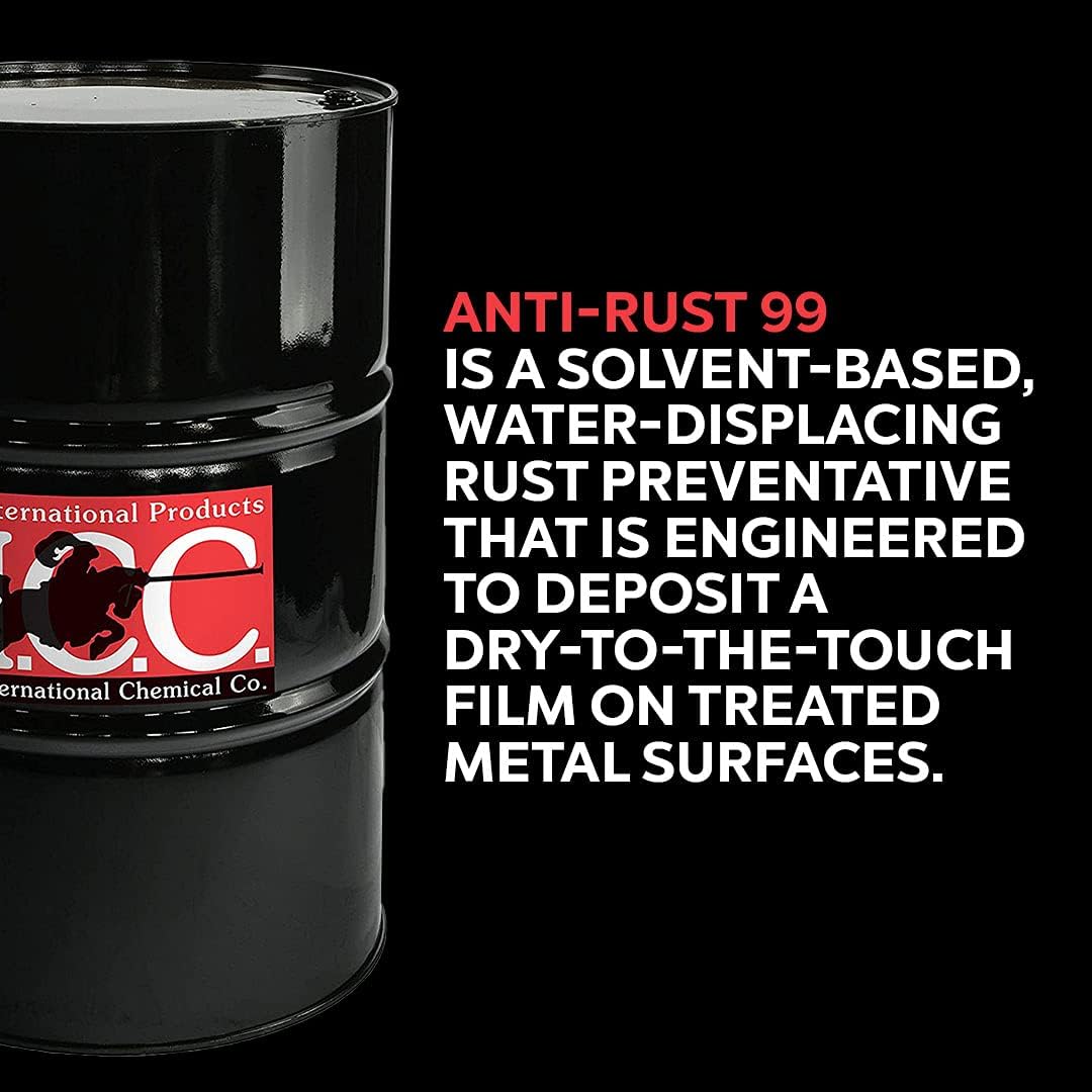 Anti-Rust 99 High-Performance Evaporative Solvent Rust and Corrosion Preventative; MIL C 16173 D