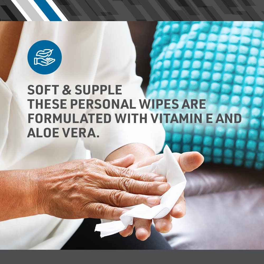 BodyMed Adult Disposable Incontinence Wipes, 48 Wipes/Pack (1-Pack) - Pre-Moistened &